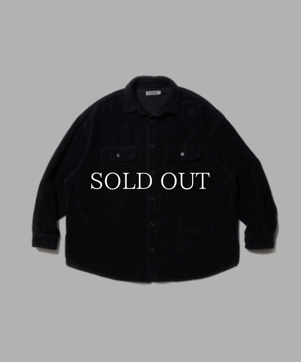 画像1: COOTIE   Garment Dyed Cotton Boa Error Fit CPO Jacket (Black) (1)