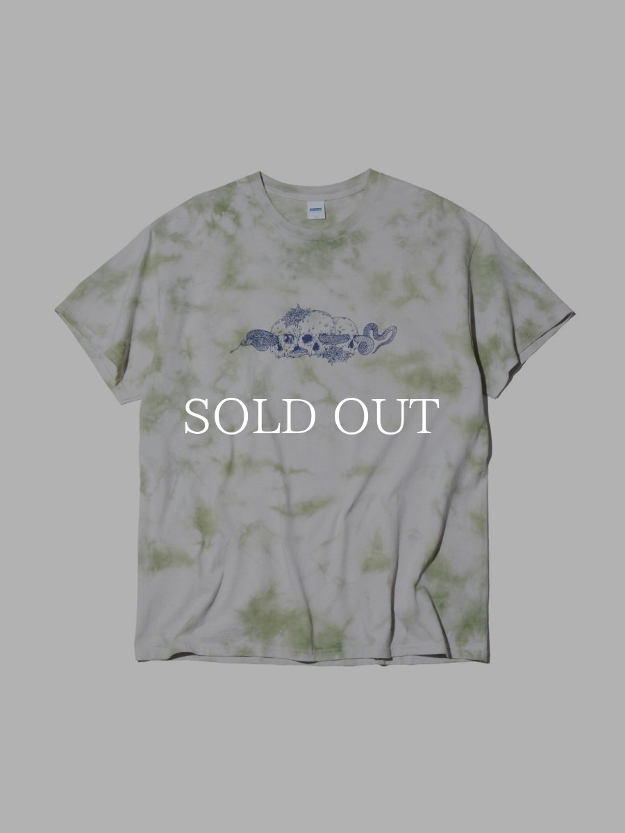 画像1: RADIALL  SUZUME - CREW NECK T-SHIRT S/S (Green Tie-Dye) (1)