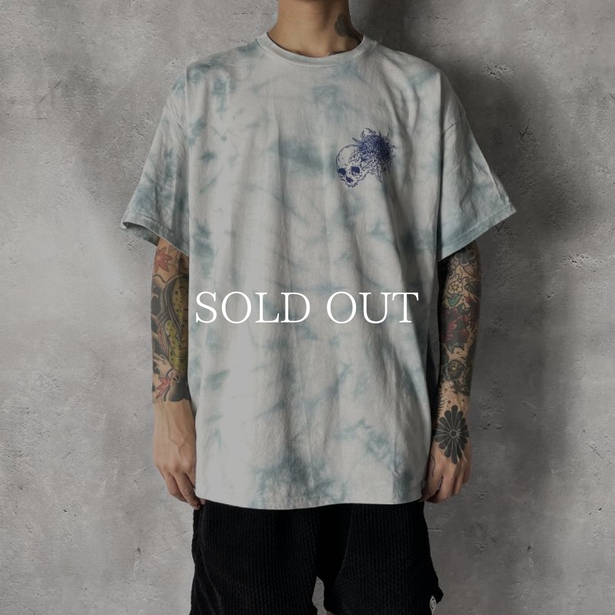 画像5: RADIALL  NAMAZU - CREW NECK T-SHIRT S/S (Blue Tie-Dye) (5)