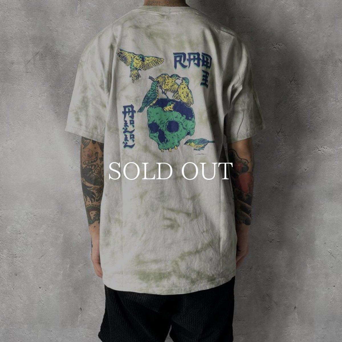 画像6: RADIALL  SUZUME - CREW NECK T-SHIRT S/S (Green Tie-Dye) (6)