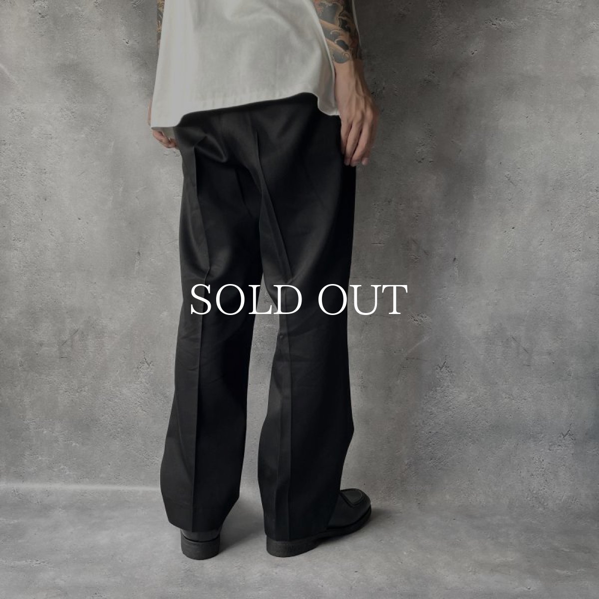 画像9: MINEDENIM  T.W Denim NHW Flare TRS (BLK) (9)