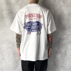 画像6: PORKCHOP GARAGE SUPPLY  PORK BACK TEE (WHITE×RDBL) (6)