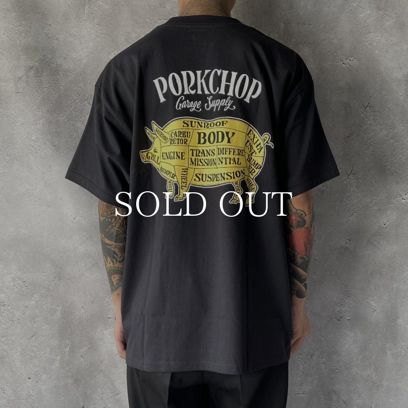PORKCHOP GARAGE SUPPLY PORK BACK TEE (BLACK×WHYL) P0272 公式通販