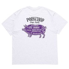 画像2: PORKCHOP GARAGE SUPPLY  PORK BACK TEE (GRAY×BKPR) (2)