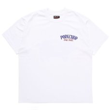 画像1: PORKCHOP GARAGE SUPPLY  PORK BACK TEE (WHITE×RDBL) (1)