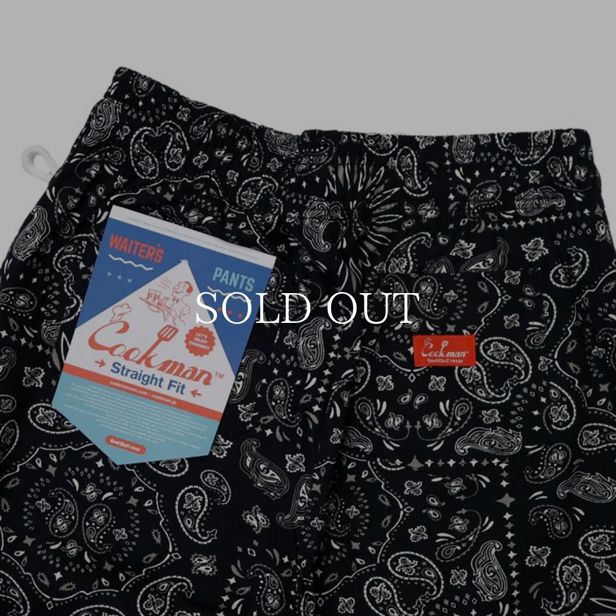 画像4: COOKMAN  Waiter's Pants Paisley Black (Black) (4)