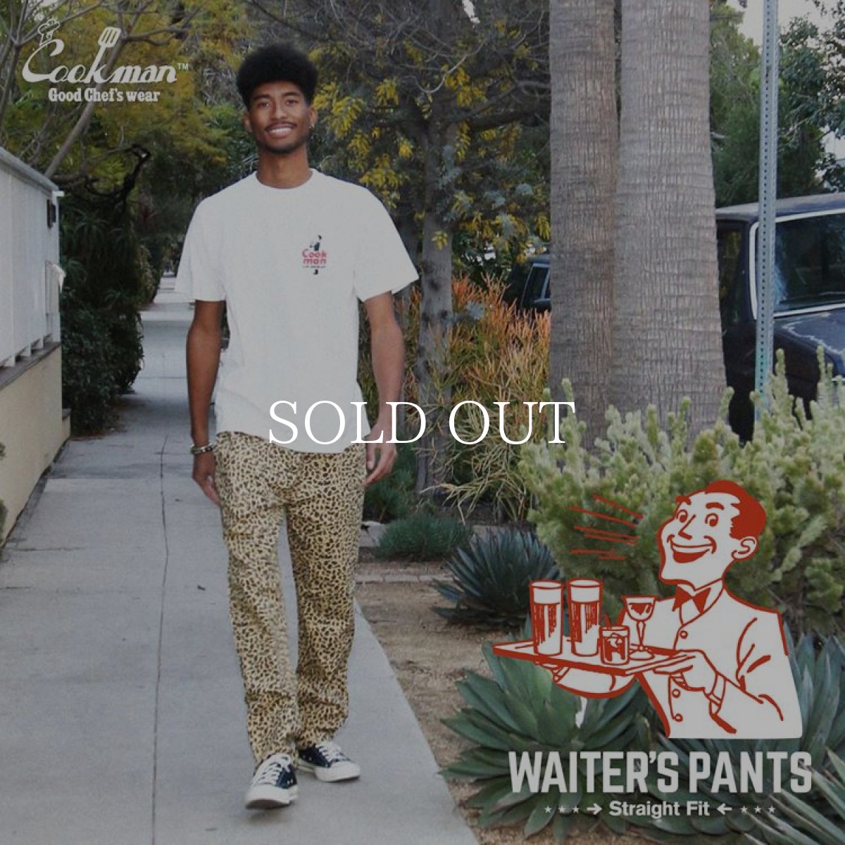 画像10: COOKMAN  Waiter's Pants Leopard Beige (Beige) (10)