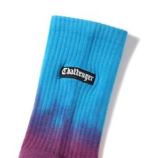 画像2: CHALLENGER  BORDER TIE DYE SOCKS (BLUE×PURPLE) (2)