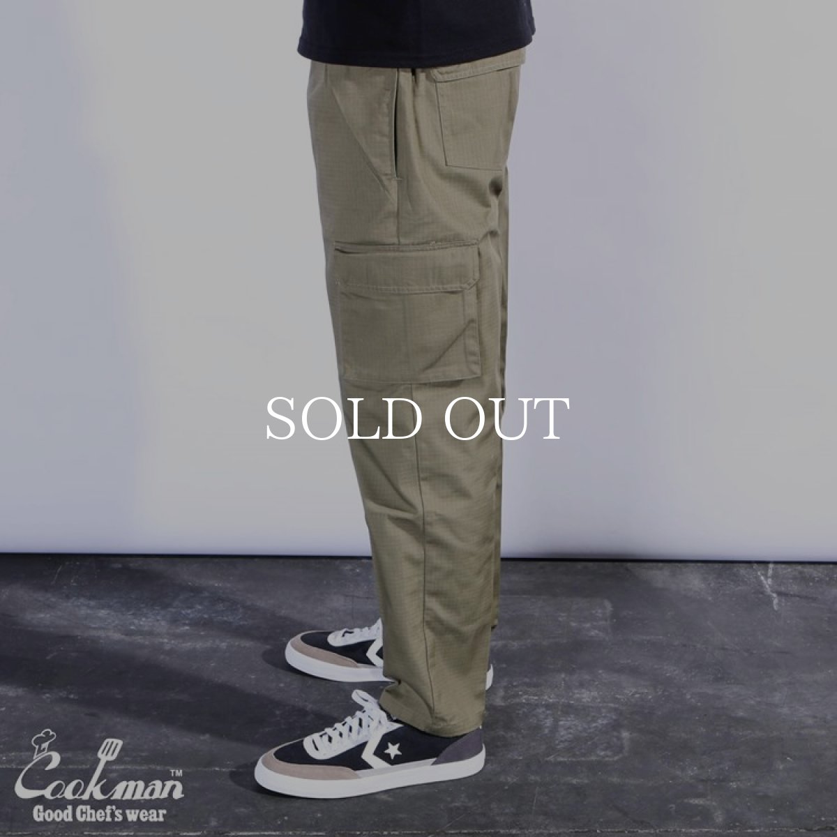 画像13: COOKMAN  Chef Pants Cargo Ripstop Olive (Olive) (13)