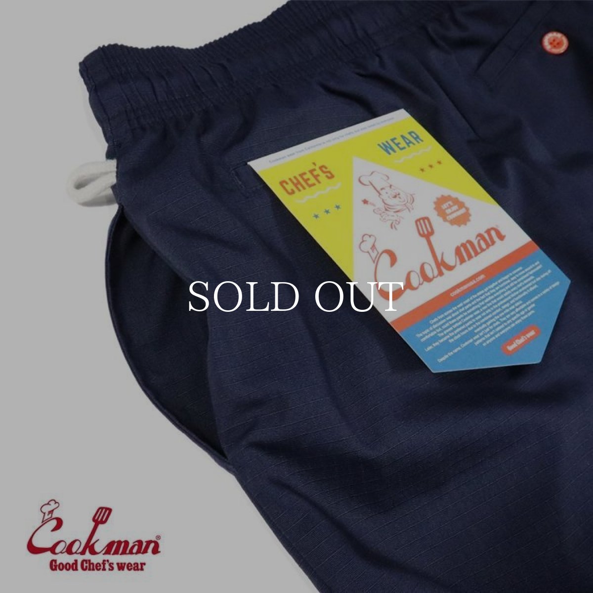 画像10: COOKMAN  Chef Pants Double knee Ripstop Navy (Navy) (10)