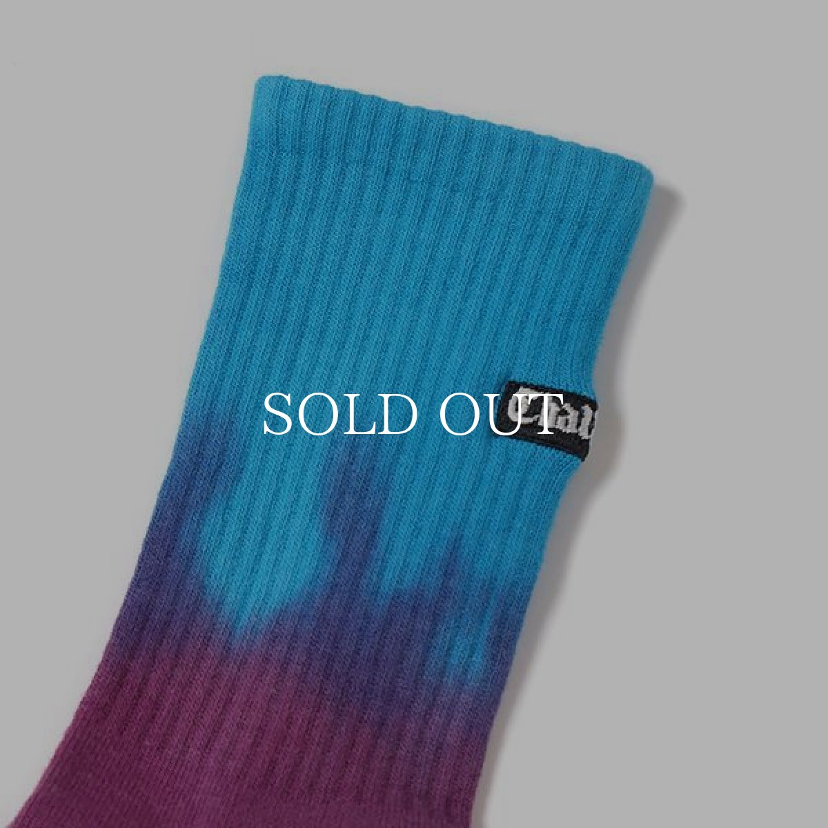 画像3: CHALLENGER  BORDER TIE DYE SOCKS (BLUE×PURPLE) (3)