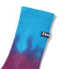 画像3: CHALLENGER  BORDER TIE DYE SOCKS (BLUE×PURPLE) (3)