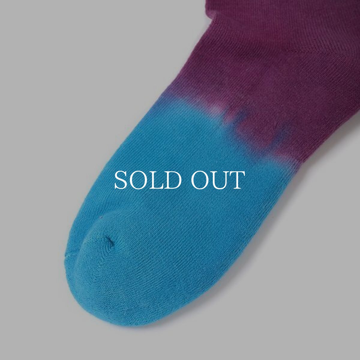 画像4: CHALLENGER  BORDER TIE DYE SOCKS (BLUE×PURPLE) (4)