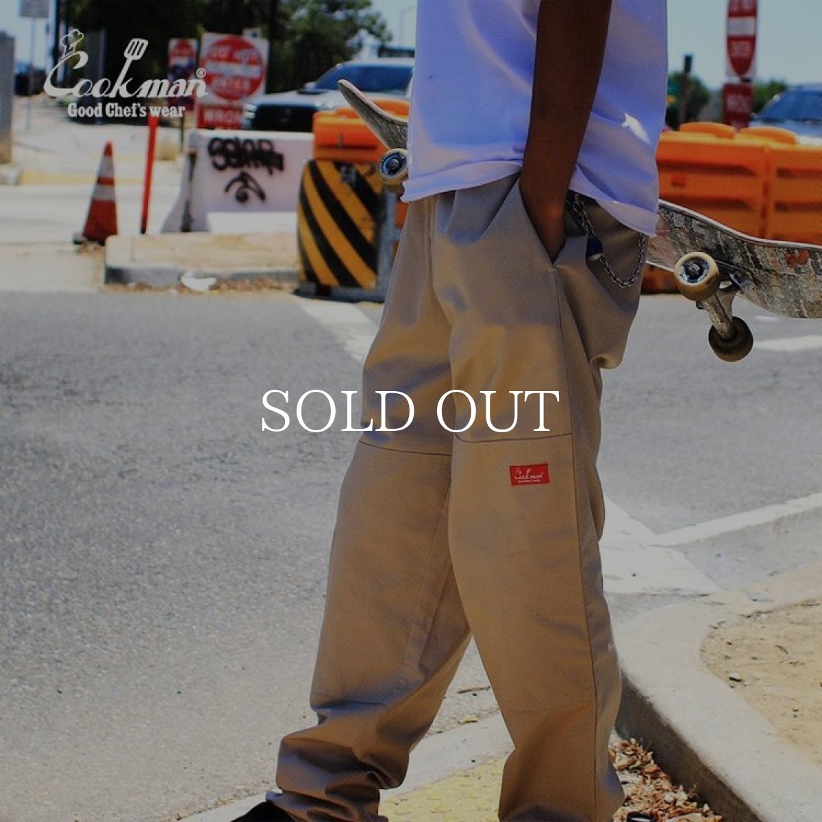 画像18: COOKMAN  Chef Pants Double knee Ripstop Beige (Beige) (18)