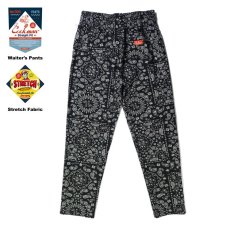 画像3: COOKMAN  Waiter's Pants Paisley Black (Black) (3)