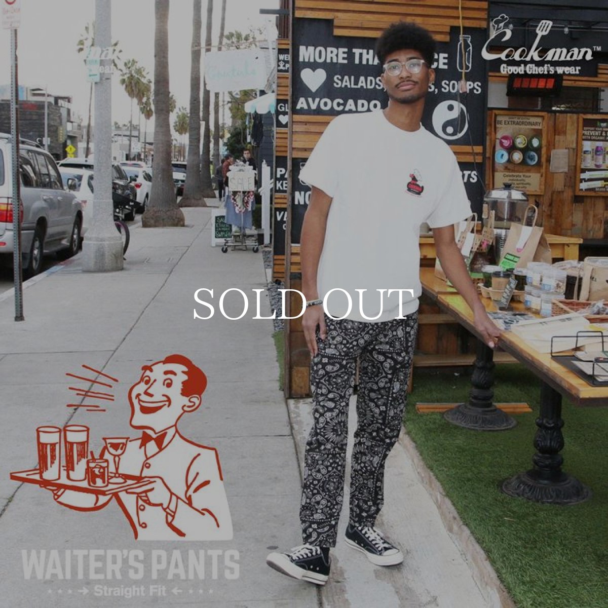 画像10: COOKMAN  Waiter's Pants Paisley Black (Black) (10)