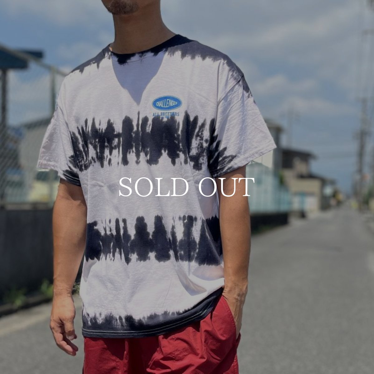 画像4: CHALLENGER  S/S TIE DYE BORDER TEE (BLACK BORDER) (4)