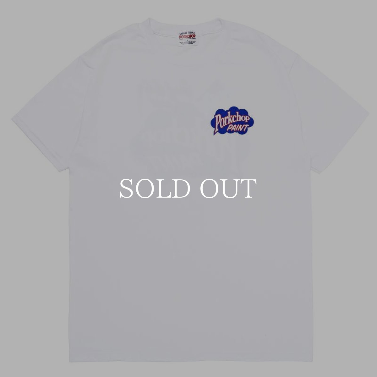画像1: PORKCHOP GARAGE SUPPLY  PORKCHOP PAINT TEE (WHITE) (1)