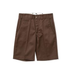 画像1: CALEE  T/C Twill chino short pants (Brown) (1)