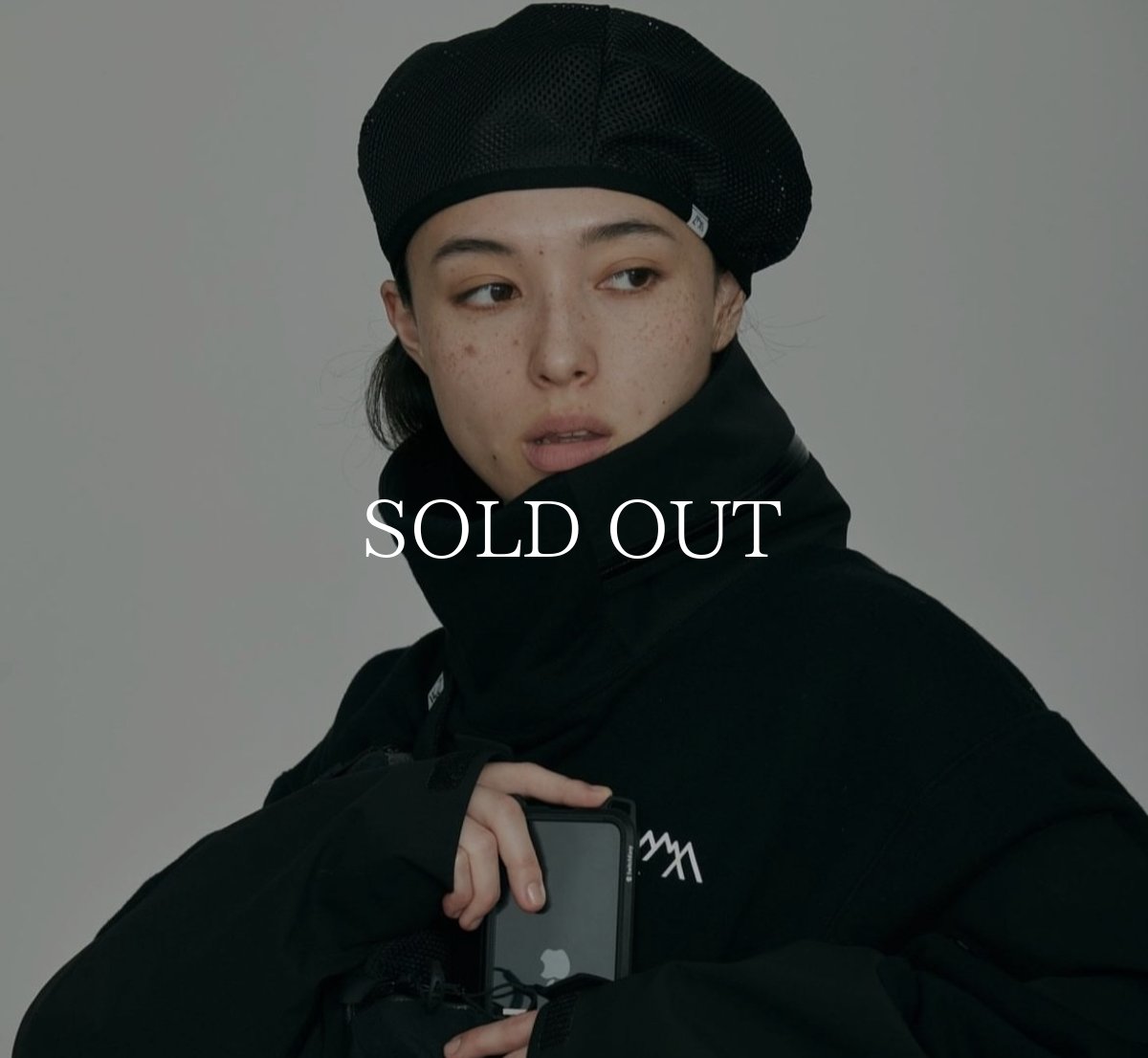 画像2: CMF OUTDOOR GARMENT  MESH BERRET (BLACK) (2)