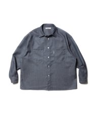画像1: COOTIE   Wool Work L/S Shirt (Indigo) (1)