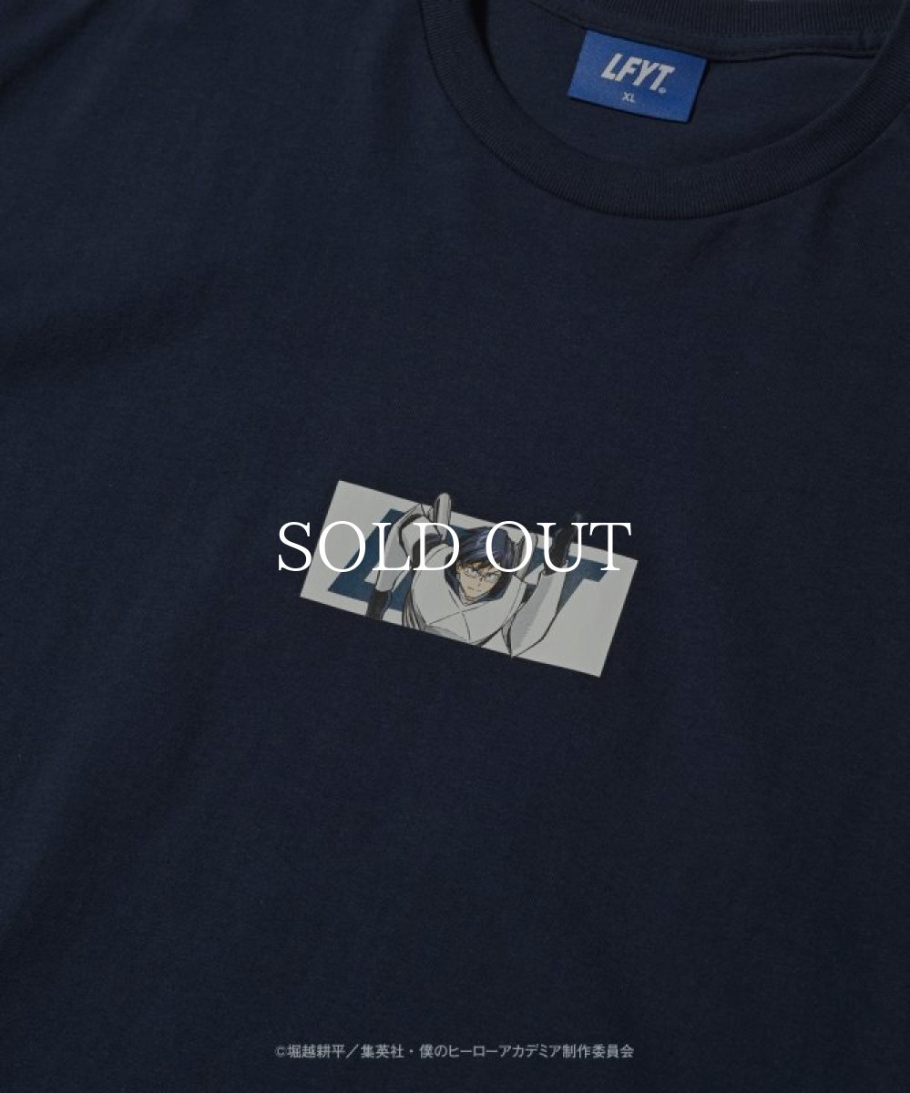 画像2: LFYT  LFYT×僕のヒーローアカデミア エルエフワイティー LFYT BOX LOGO TEE 飯田天哉 (NAVY) (2)