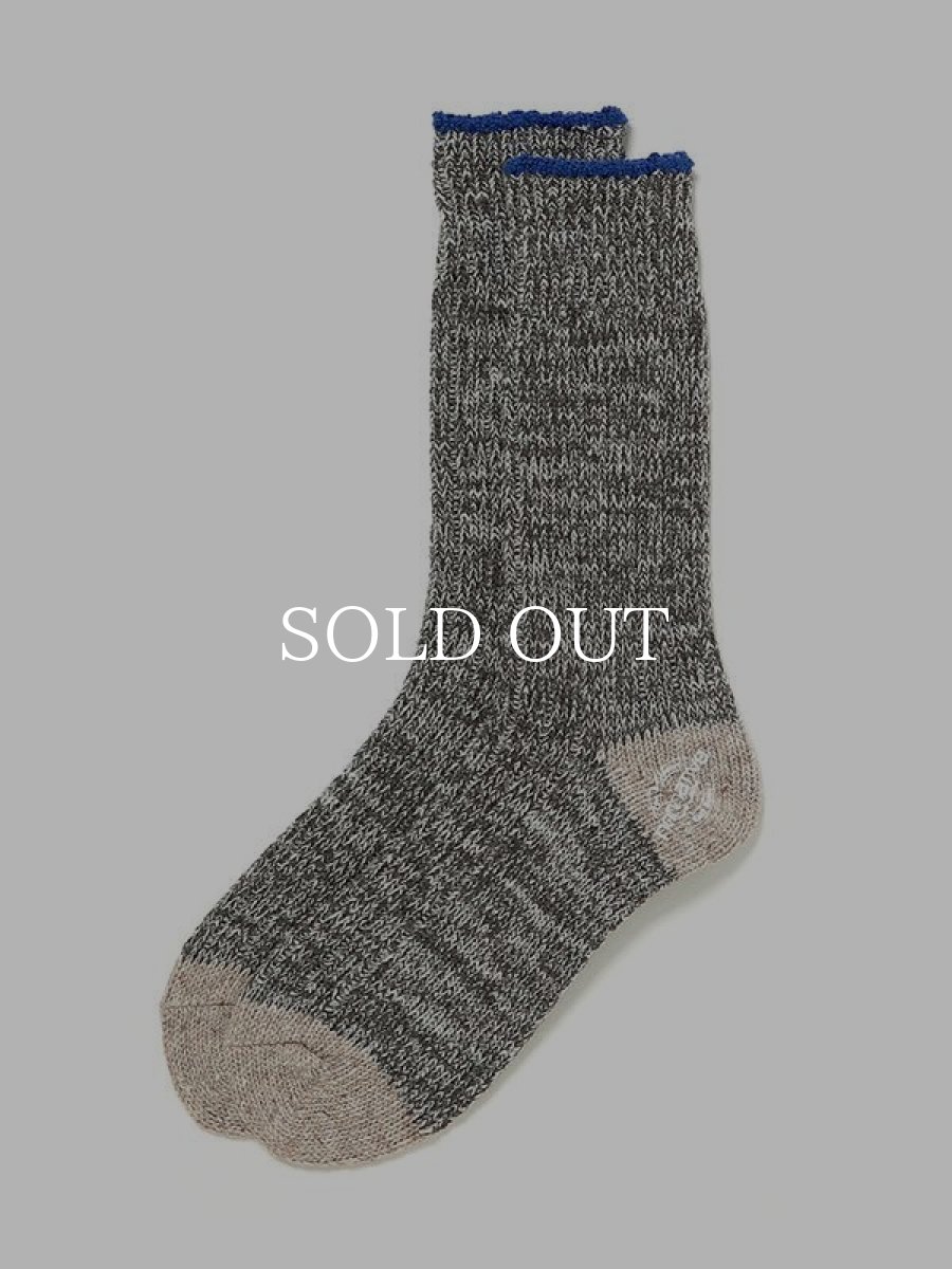 画像1: nonnative  DWELLER SOCKS HI C/A/P/N/P WOVEN (GRAY) (1)