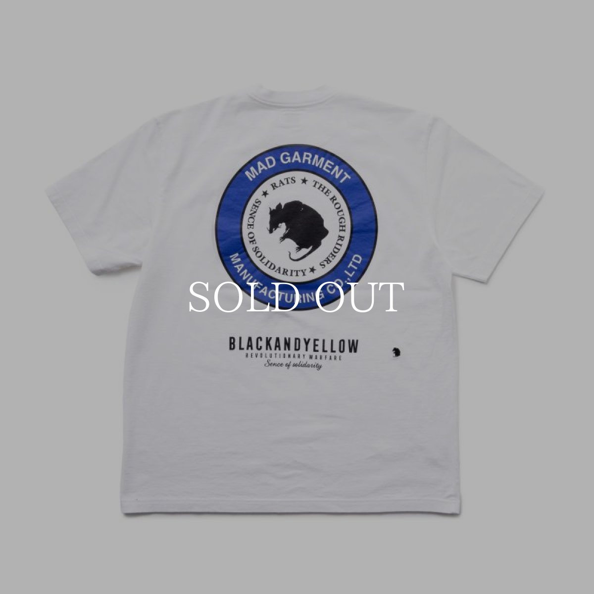 画像1: RATS  TWO WHEEL TEE (WHITE x BLUE) (1)