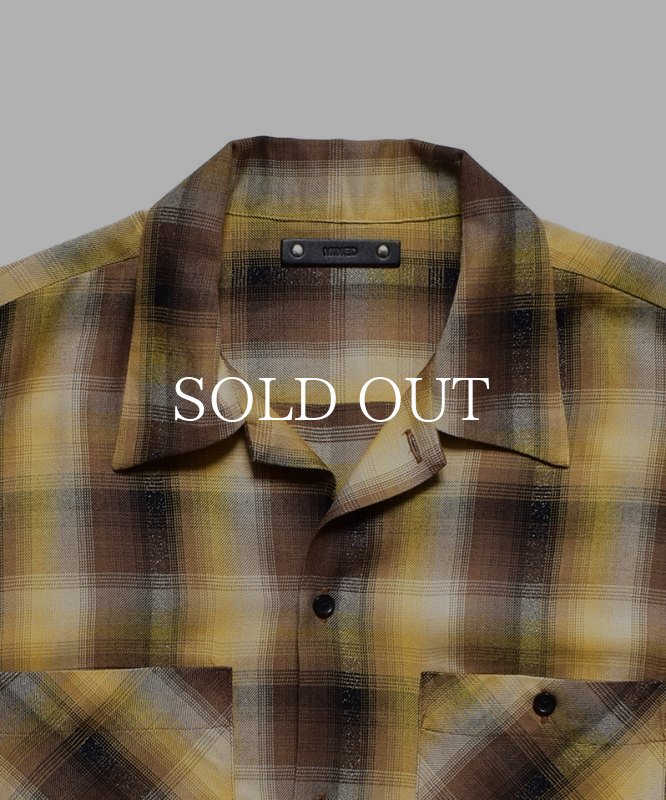 MINEDENIM Lame Ombre Check Loose Work SH (YPT) 2308-5001 公式通販
