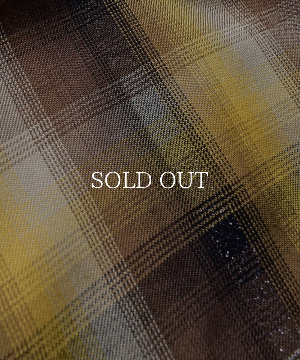 画像6: MINEDENIM  Lame Ombre Check Loose Work SH (YPT) (6)