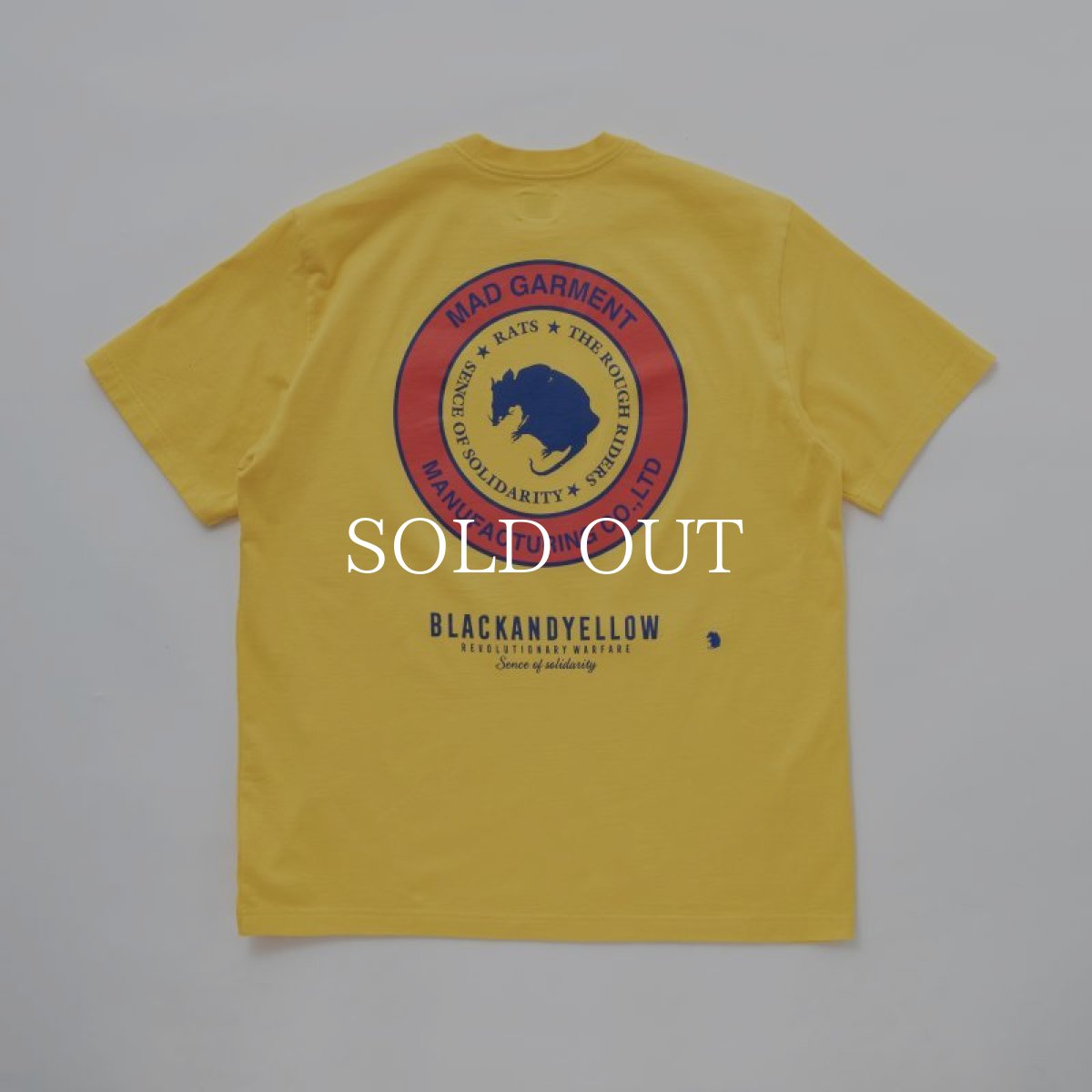 画像1: RATS  TWO WHEEL TEE (YELLOW) (1)