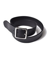 画像1: MINEDENIM  Leather Belt (BLK) (1)