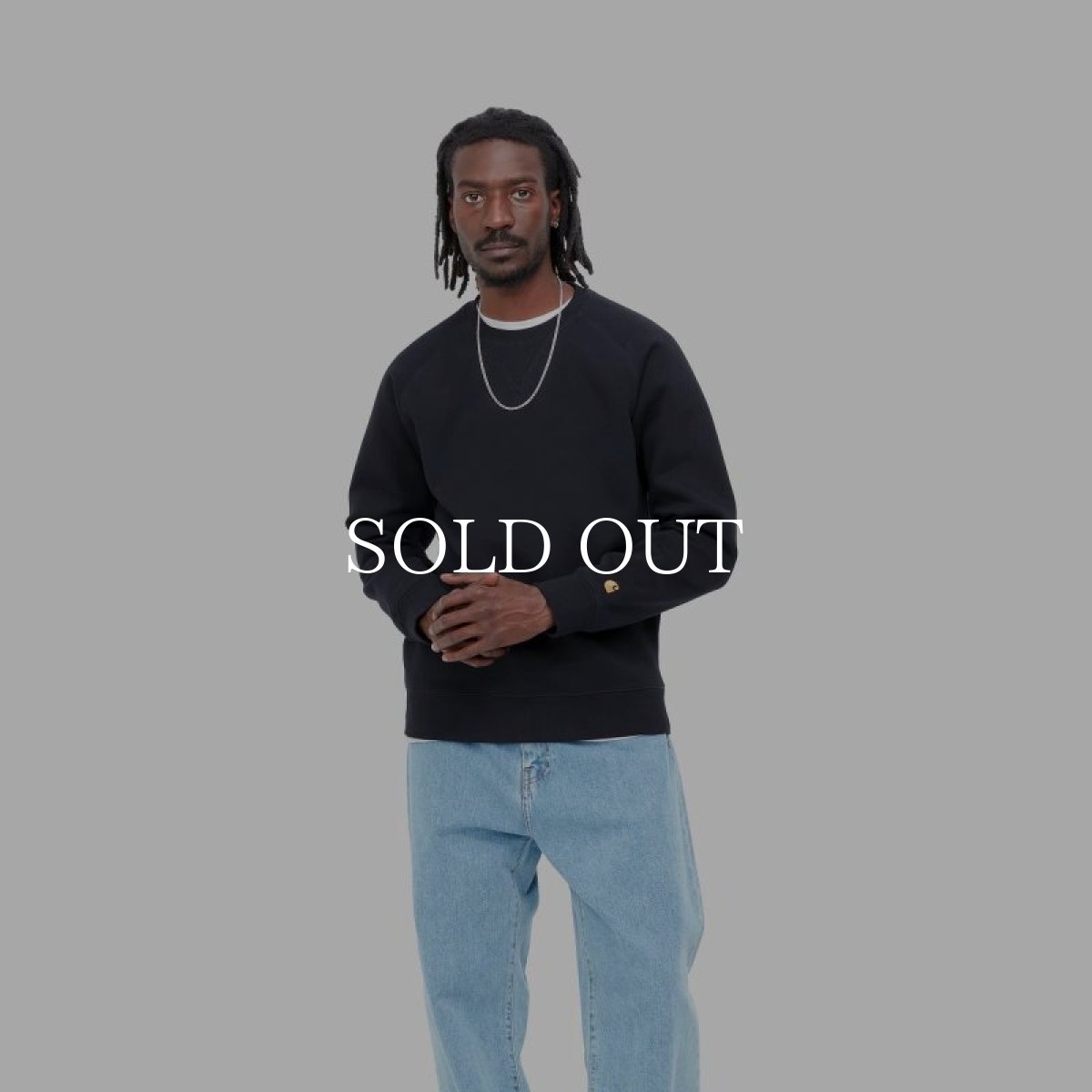 画像2: CARHARTT WIP  CHASE SWEATSHIRT (Dark Navy / Gold) (2)