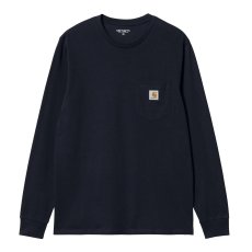 画像1: CARHARTT WIP  L/S POCKET T-SHIRT (Dark Navy) (1)