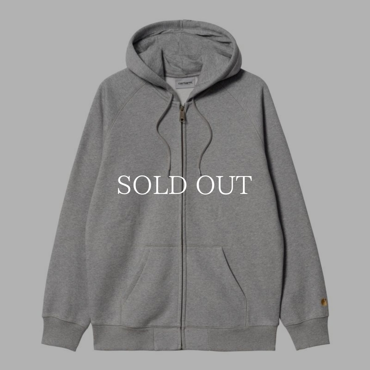 画像1: CARHARTT WIP  HOODED CHASE JACKET (Grey Heather / Gold) (1)