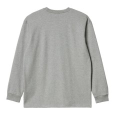 画像2: CARHARTT WIP  L/S CHASE T-SHIRT (Grey Heather / Gold) (2)