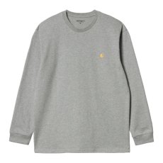 画像1: CARHARTT WIP  L/S CHASE T-SHIRT (Grey Heather / Gold) (1)