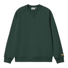 画像1: CARHARTT WIP  CHASE SWEATSHIRT (Discovery Green / Gold) (1)