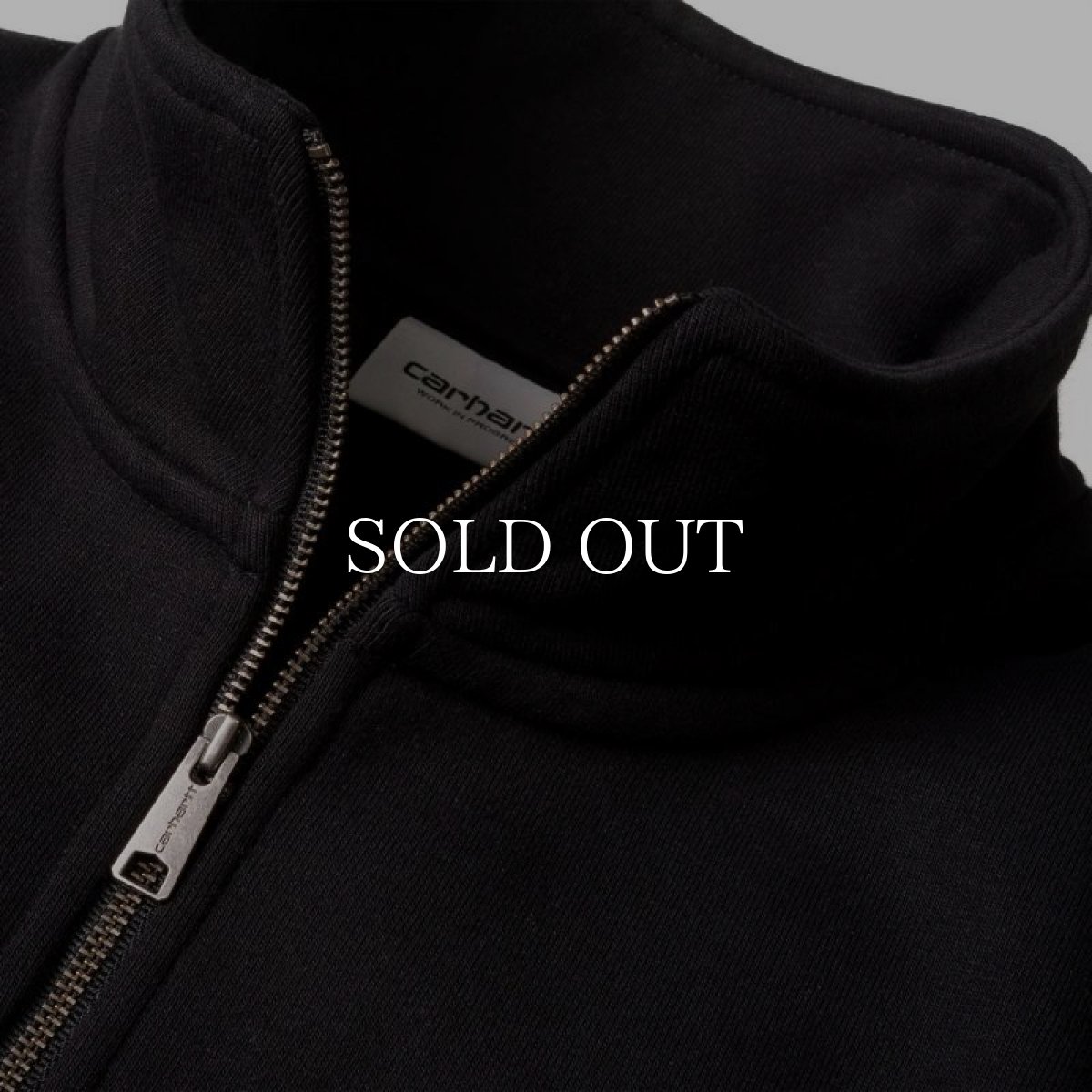 画像6: CARHARTT WIP  CHASE NECK ZIP SWEATSHIRT (Black / Gold) (6)