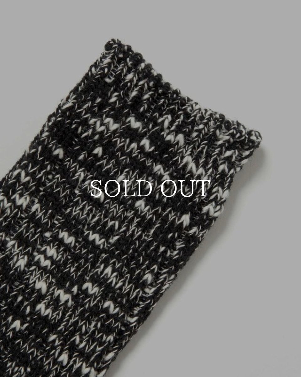 画像2: nonnative  DWELLER SOCKS HI C/A/W/P/N/P WOVEN (BLACK) (2)