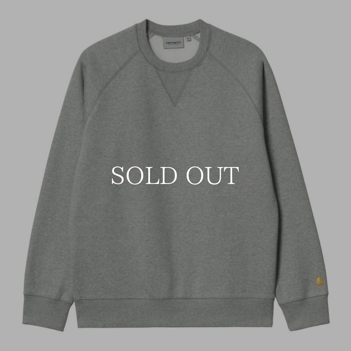 画像1: CARHARTT WIP  CHASE SWEATSHIRT (Grey Heather / Gold) (1)
