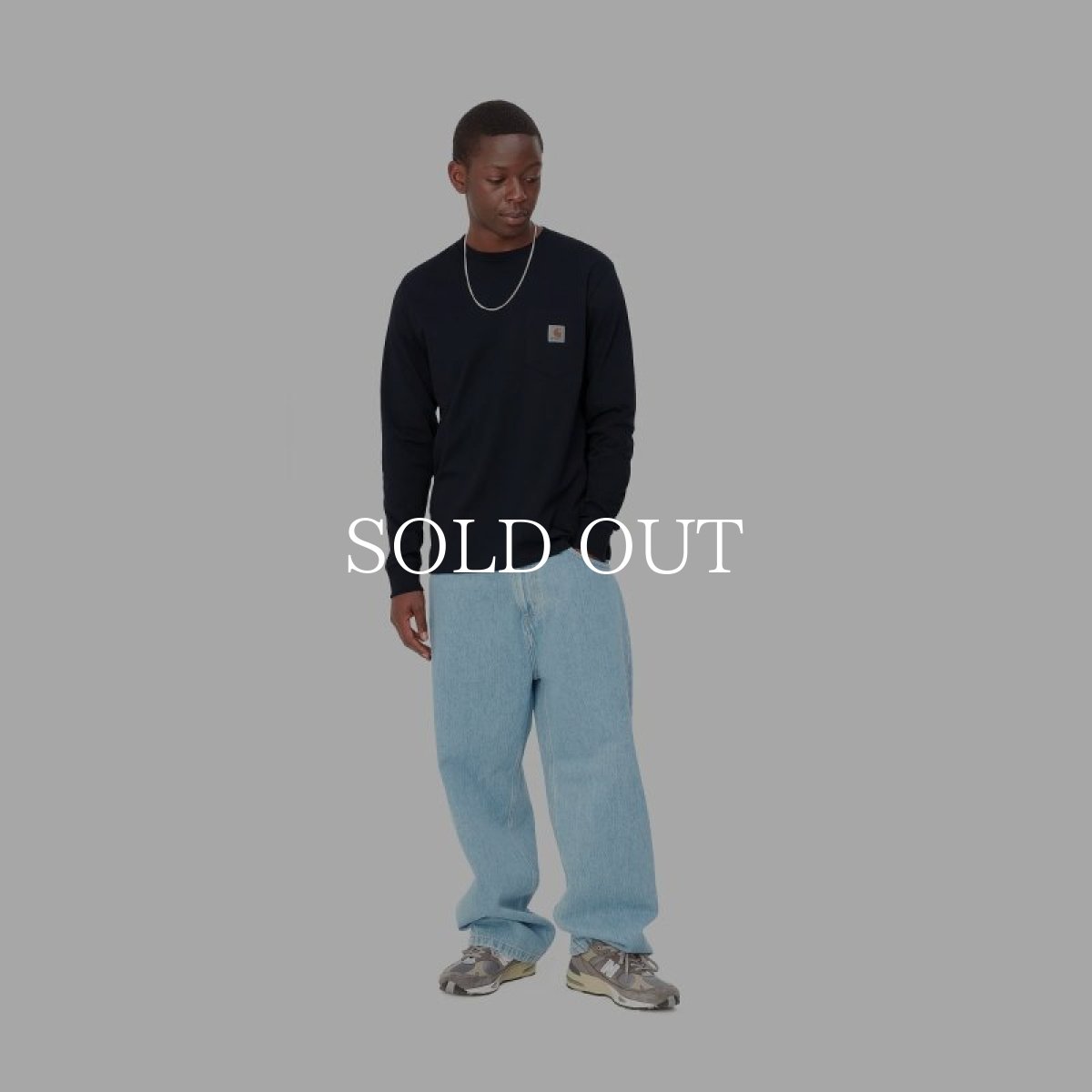 画像4: CARHARTT WIP  L/S POCKET T-SHIRT (Dark Navy) (4)