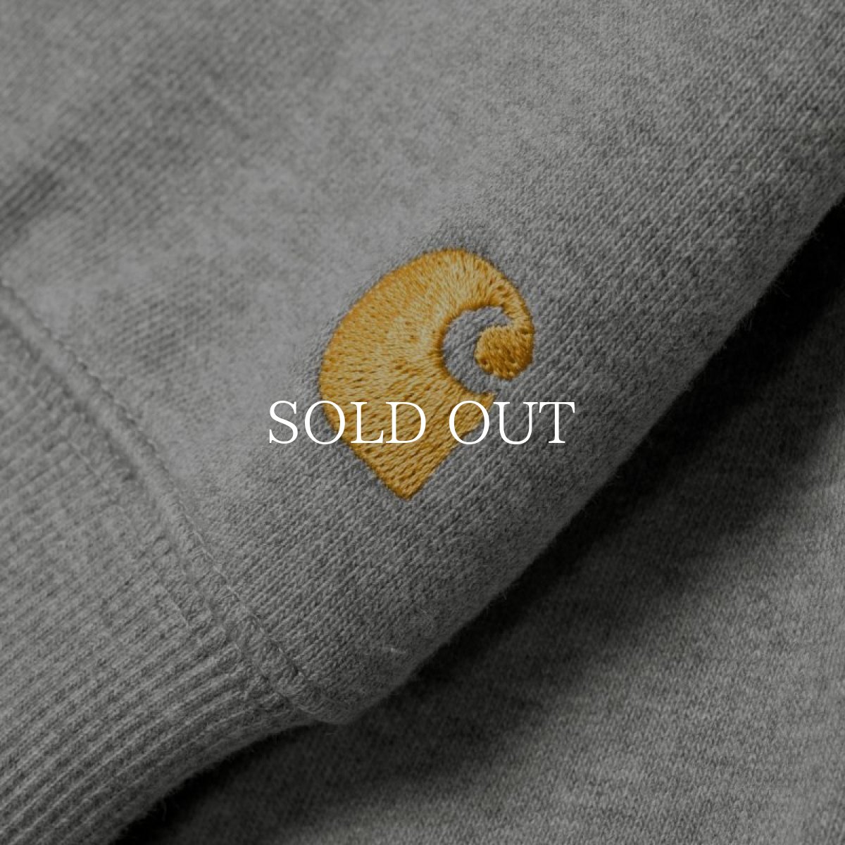 画像6: CARHARTT WIP  HOODED CHASE SWEATSHIRT (Grey Heather / Gold) (6)