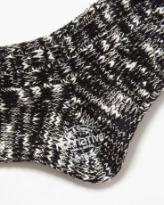 画像3: nonnative  DWELLER SOCKS HI C/A/W/P/N/P WOVEN (BLACK) (3)