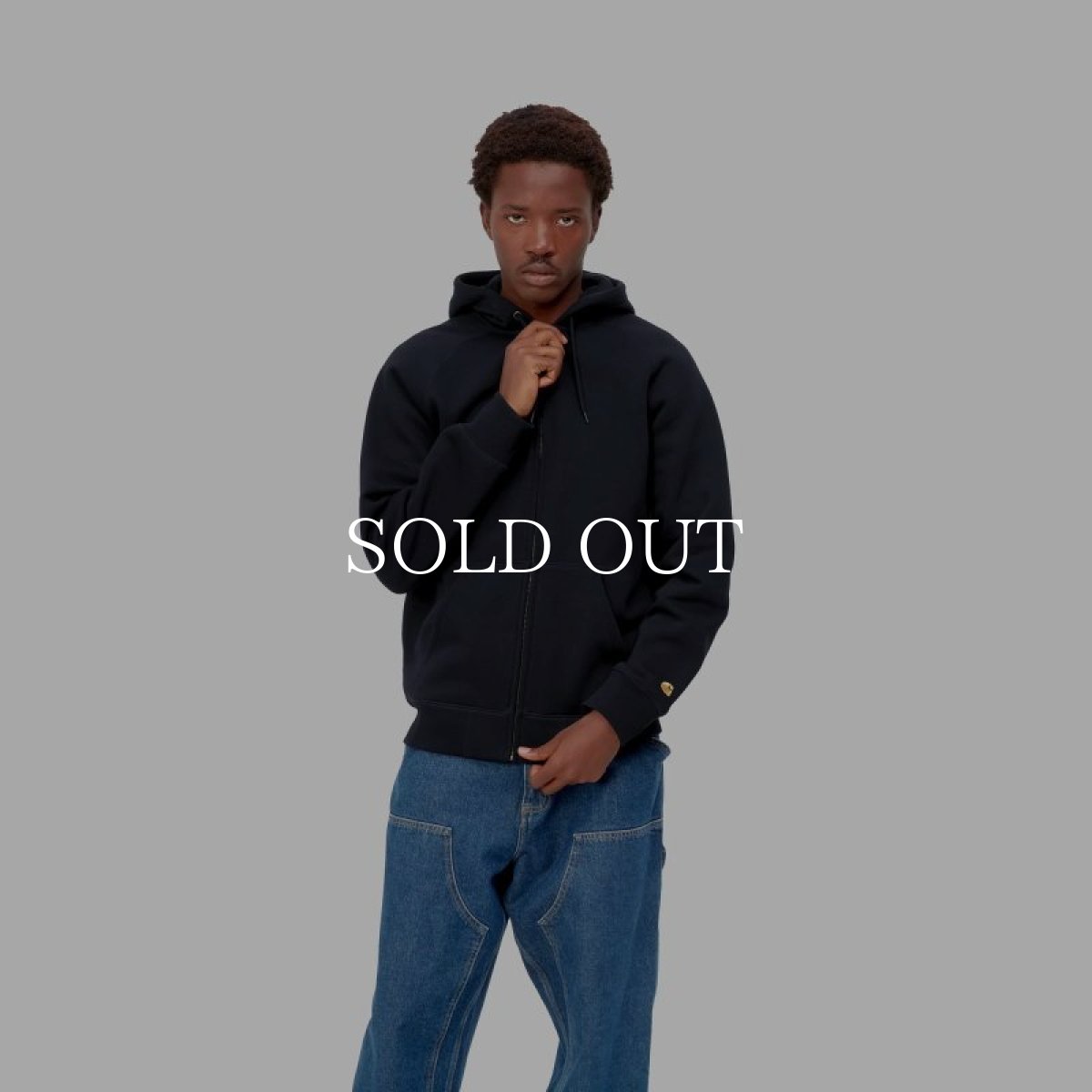 画像2: CARHARTT WIP  HOODED CHASE JACKET (Dark Navy / Gold) (2)