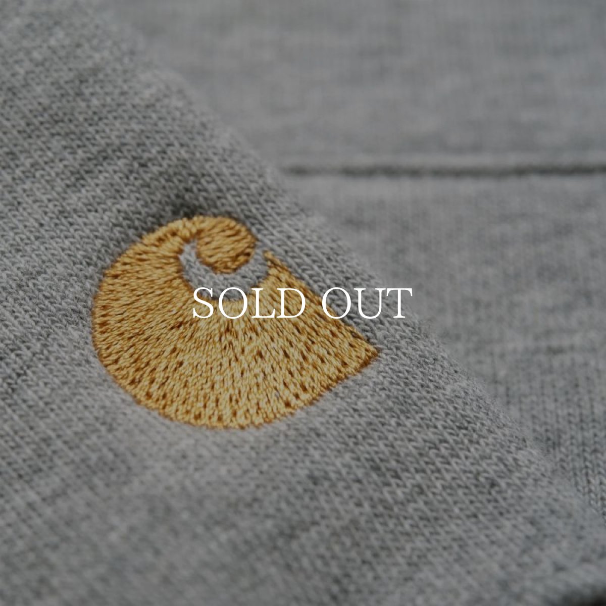 画像8: CARHARTT WIP  CHASE NECK ZIP SWEATSHIRT (Grey Heather / Gold) (8)