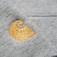 画像8: CARHARTT WIP  CHASE NECK ZIP SWEATSHIRT (Grey Heather / Gold) (8)