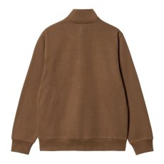 画像5: CARHARTT WIP  CHASE NECK ZIP SWEATSHIRT (Tamarind / Gold) (5)