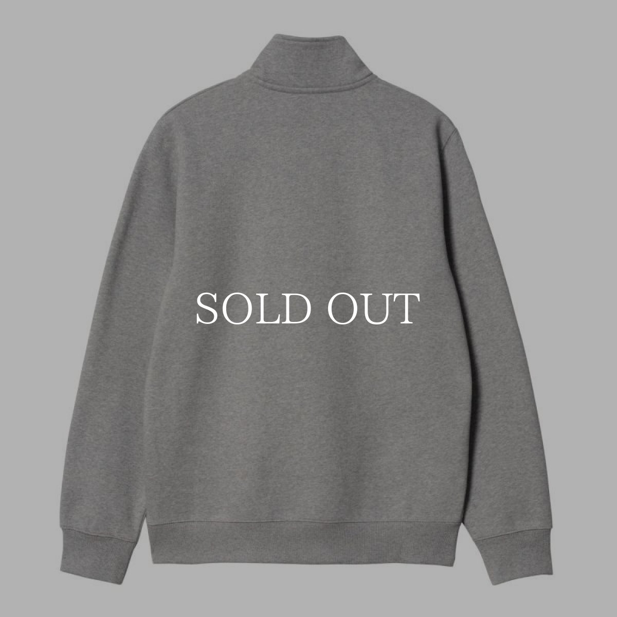 画像5: CARHARTT WIP  CHASE NECK ZIP SWEATSHIRT (Grey Heather / Gold) (5)