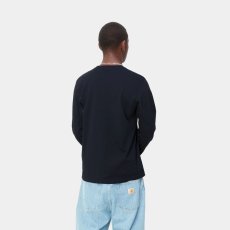 画像5: CARHARTT WIP  L/S POCKET T-SHIRT (Dark Navy) (5)